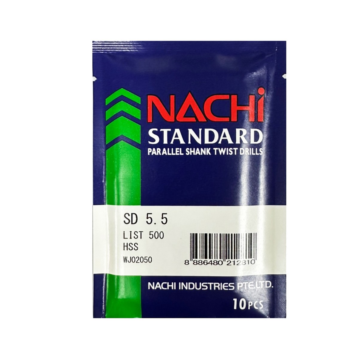 NACHI L500 5.50 MM. ดอกสว่าน HSS เจาะเหล็ก รูปที่ 5