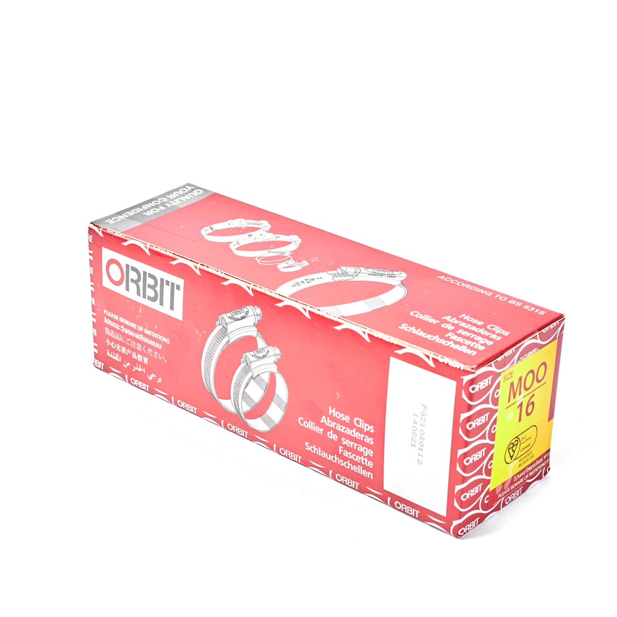 เข็มขัดเหล็กรัดท่อ ORBIT เบอร์ MOO ขนาด 11-16 มม. รูปที่ 5