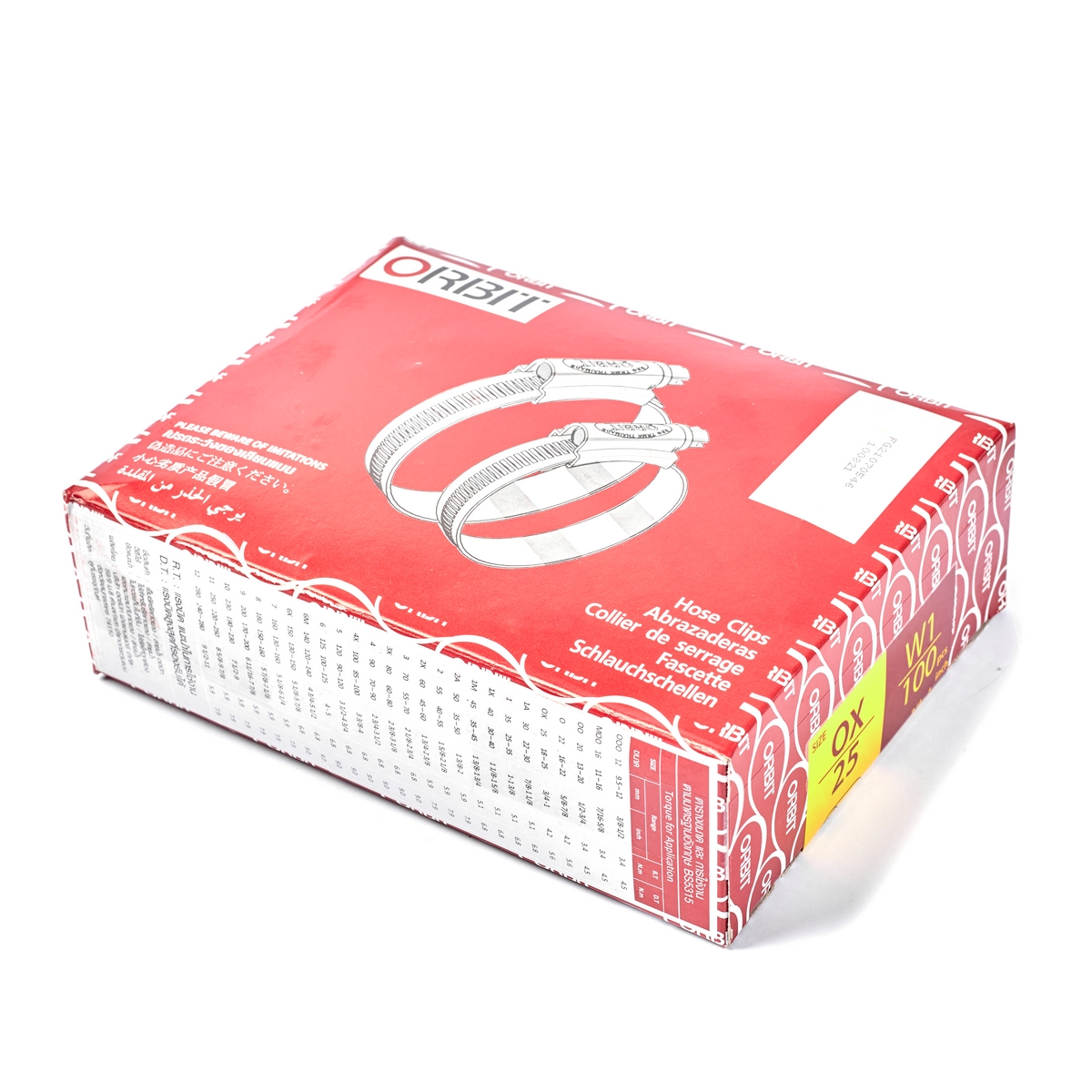 เข็มขัดเหล็กรัดท่อ ORBIT เบอร์ OX ขนาด 18-25 มม. รูปที่ 5