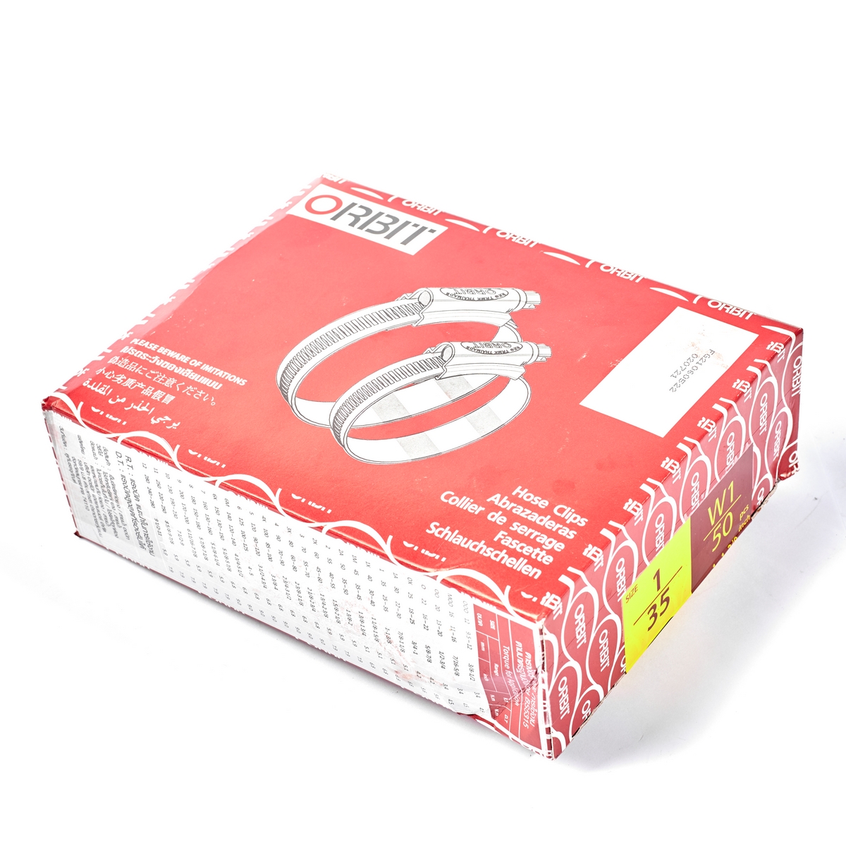 เข็มขัดเหล็กรัดท่อ ORBIT เบอร์ 1 ขนาด 25-35 มม. รูปที่ 5