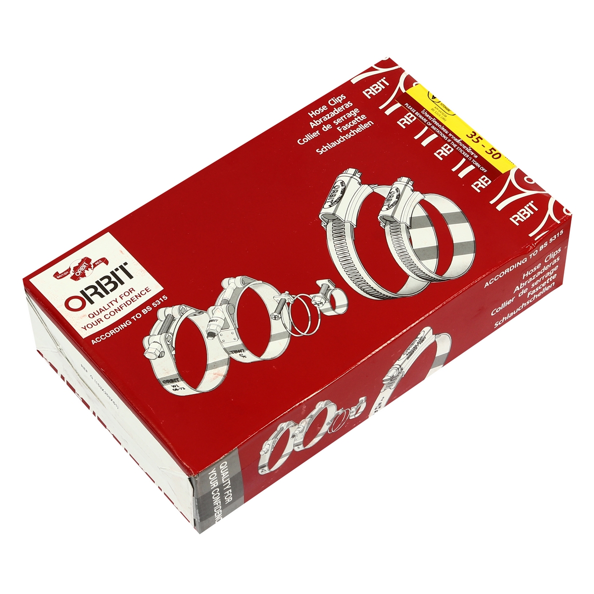 เข็มขัดเหล็กรัดท่อ ORBIT เบอร์ 2A ขนาด 35-50 มม. รูปที่ 3
