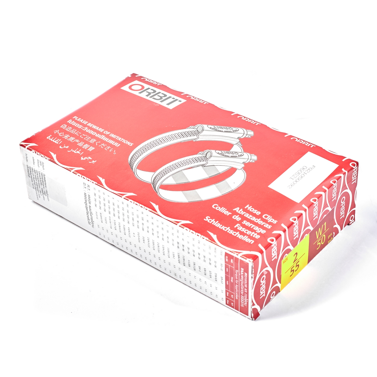 เข็มขัดเหล็กรัดท่อ ORBIT เบอร์ 2 ขนาด 40-55 มม. รูปที่ 5
