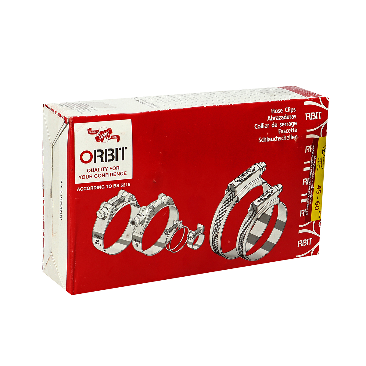 เข็มขัดเหล็กรัดท่อ ORBIT เบอร์ 2X ขนาด 45-60 มม. รูปที่ 4