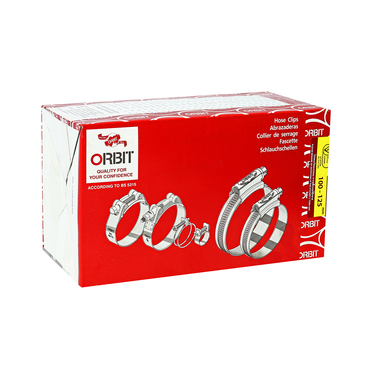 เข็มขัดเหล็กรัดท่อ ORBIT เบอร์ 6 ขนาด 100-125 มม. รูปที่ 4