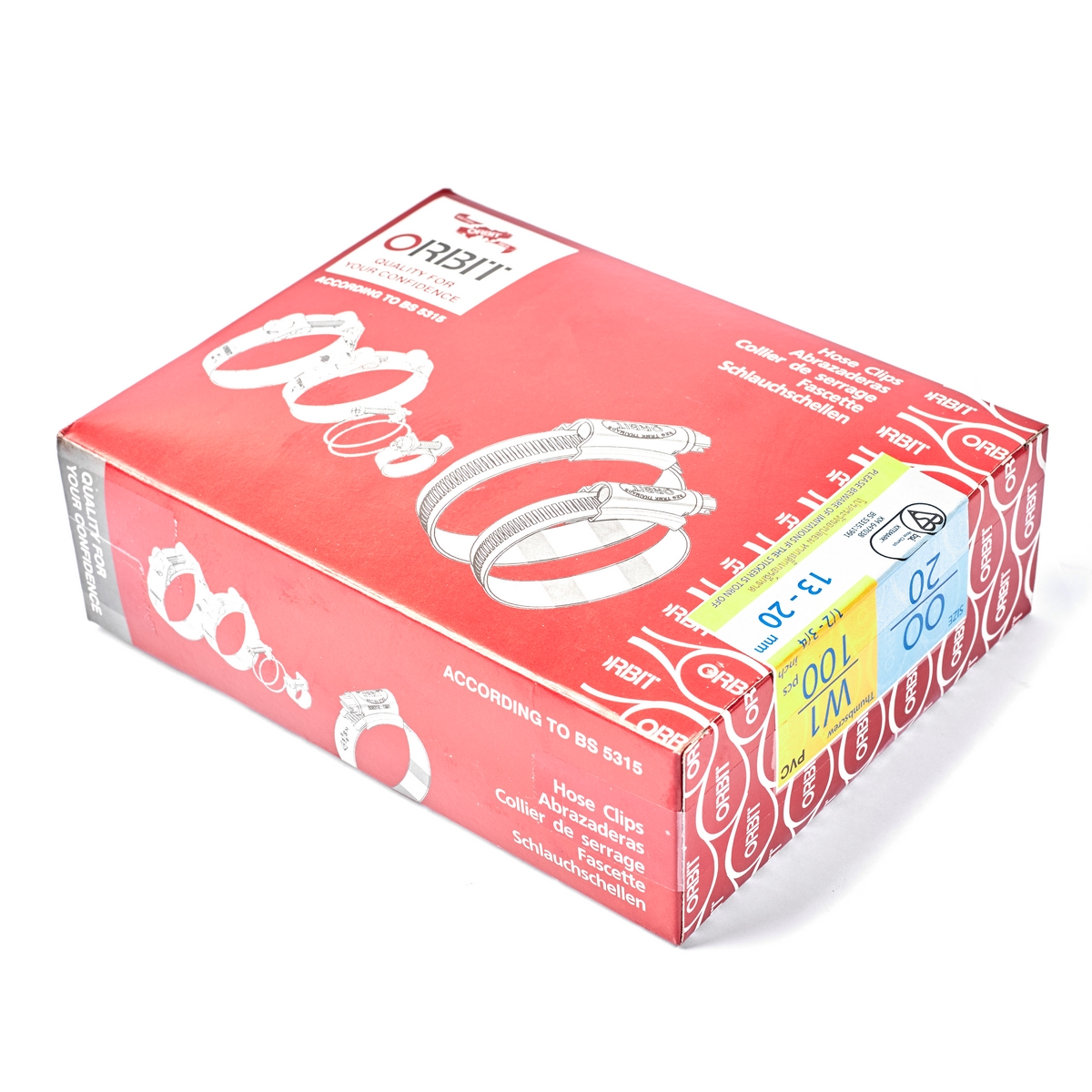 เข็มขัดรัดท่อหางปลา ORBIT รุ่น OBW1-OO-TH ขนาด 13-20 มม. รูปที่ 5