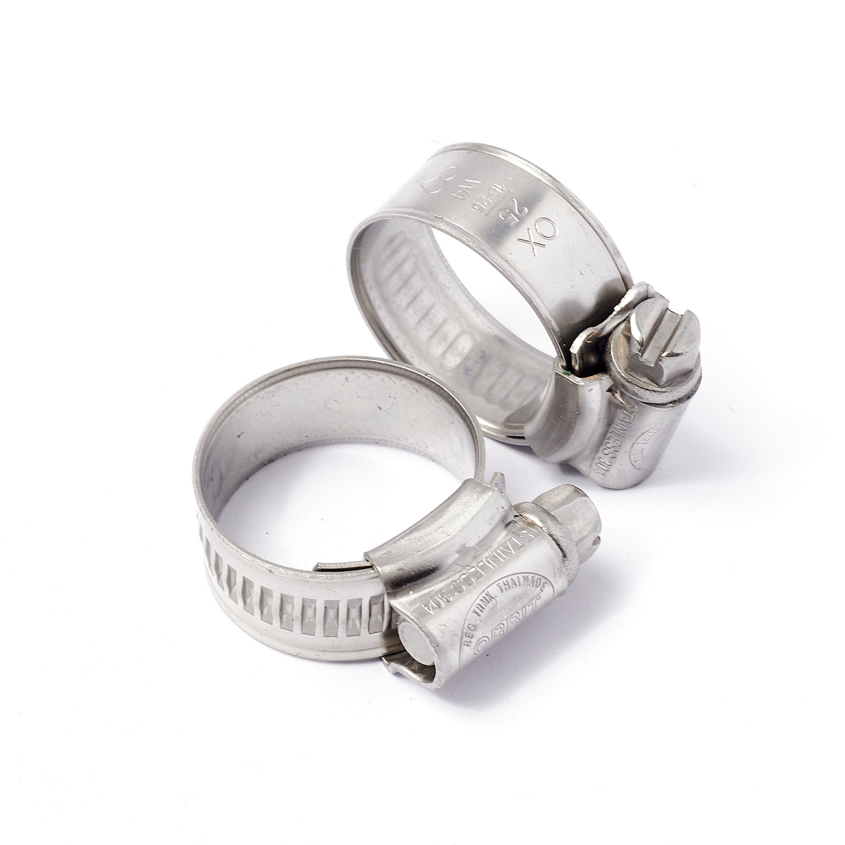 เข็มขัดรัดท่อสแตนเลส ORBIT รุ่น OBW4-OX ขนาด 18-25 มม. ราคา ฿18.15
