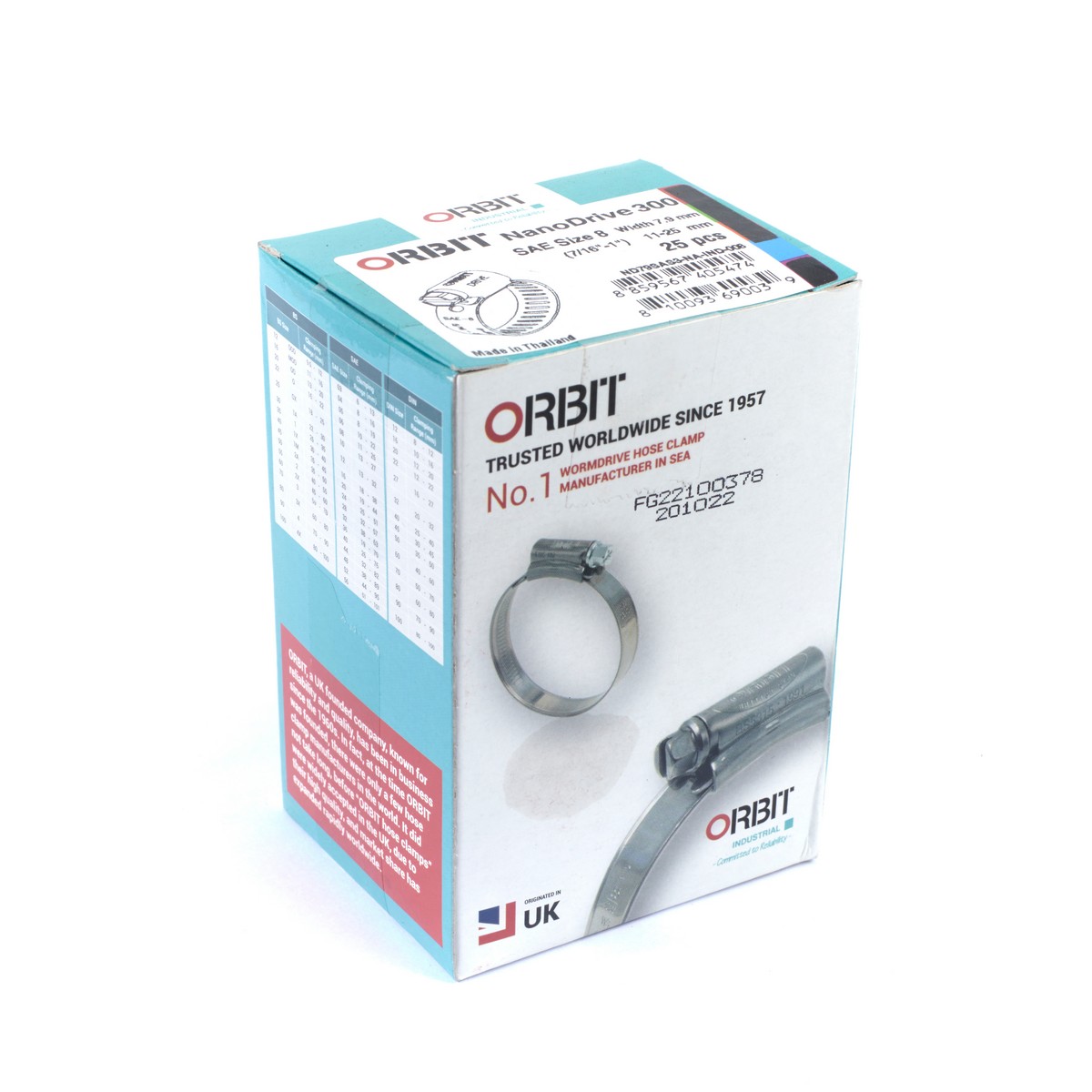 เข็มขัดรัดท่อเจาะทะลุ ORBIT รุ่น NANODRIVE-8 ขนาด 11-25 มม. รูปที่ 4