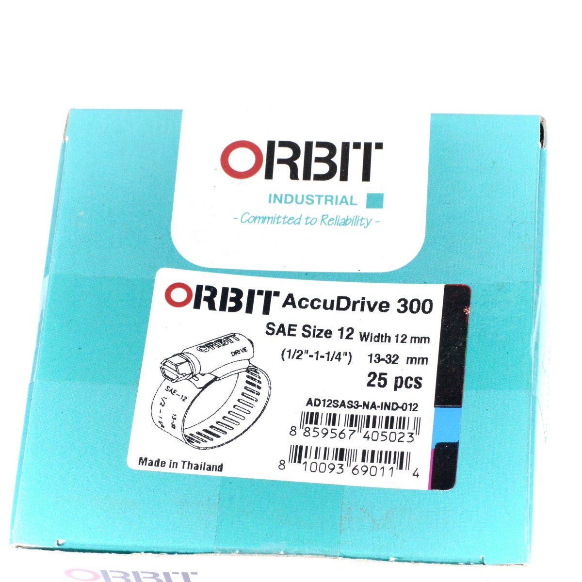 เข็มขัดรัดท่อเจาะทะลุ ORBIT รุ่น ACCUDRIVE-12 ขนาด 13-32 มม. รูปที่ 5