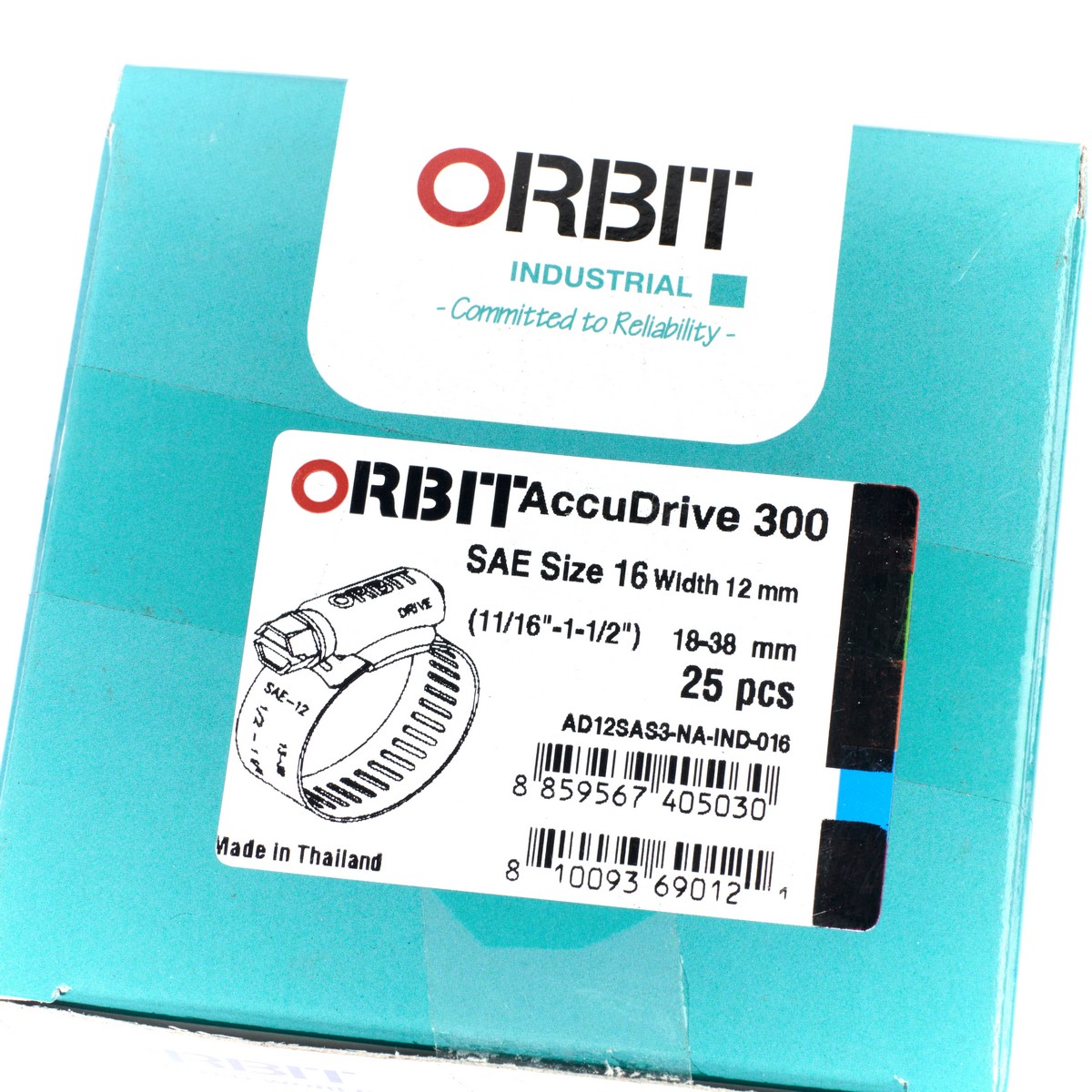 เข็มขัดรัดท่อเจาะทะลุ ORBIT รุ่น ACCUDRIVE-16 ขนาด 18-38 มม. รูปที่ 5