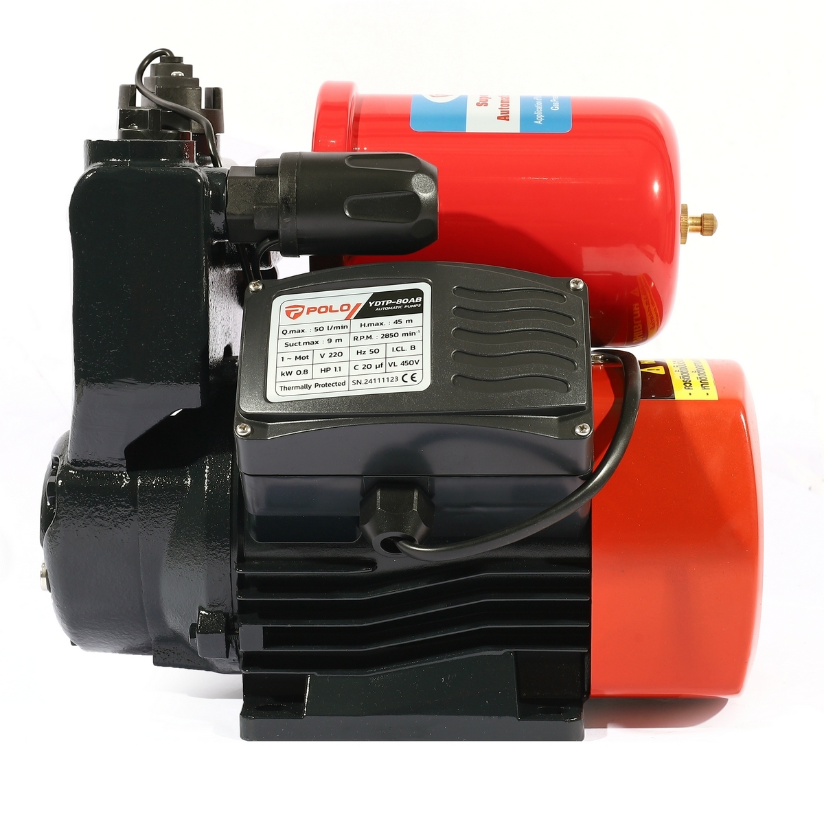 ปั๊มอัตโนมัติ 1 HP POLO รุ่น YDTP-80AB รูปที่ 3