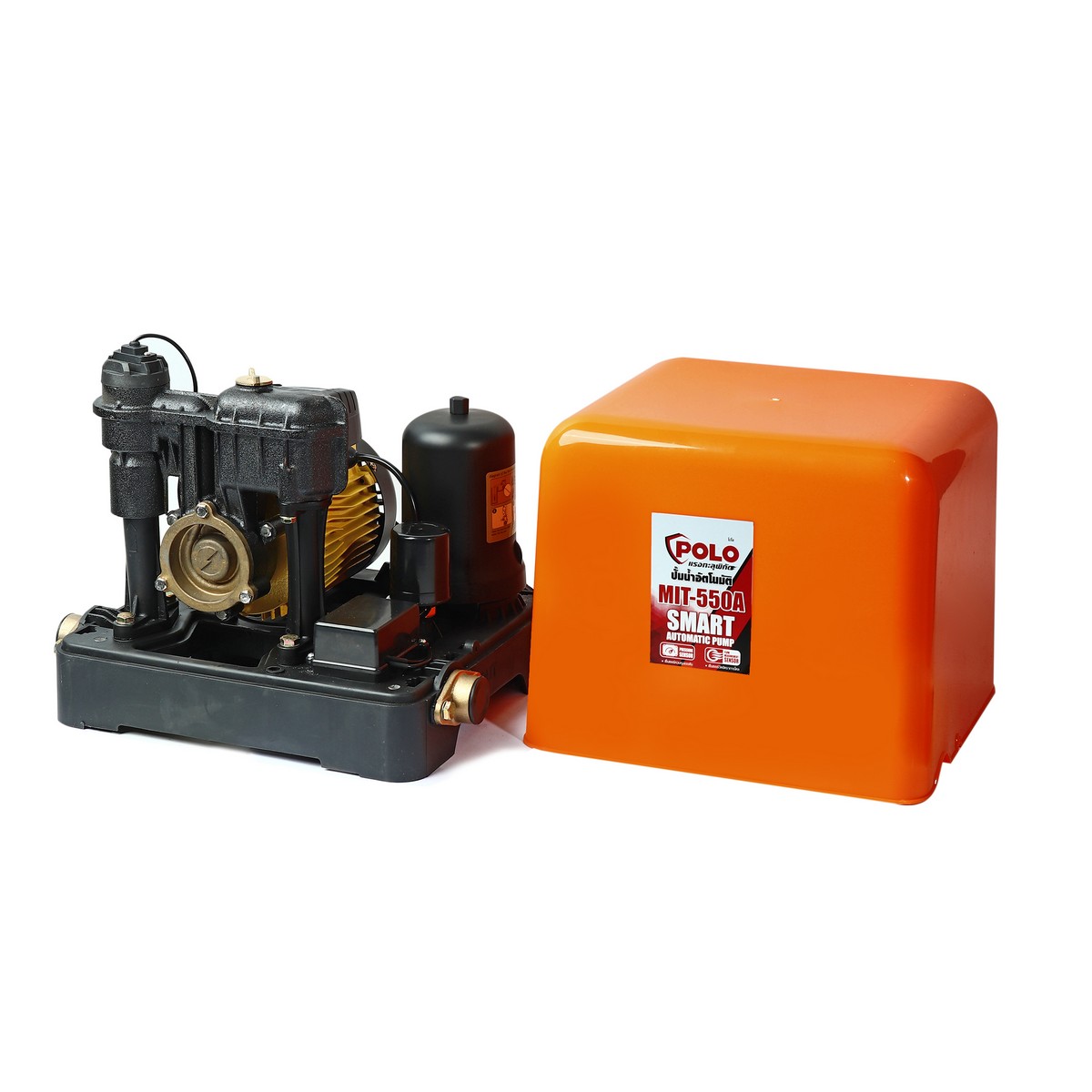 ปั๊มน้ำอัตโนมัติ 550W+ฝาครอบ POLO รุ่น MIT-550A ราคา ฿3,660