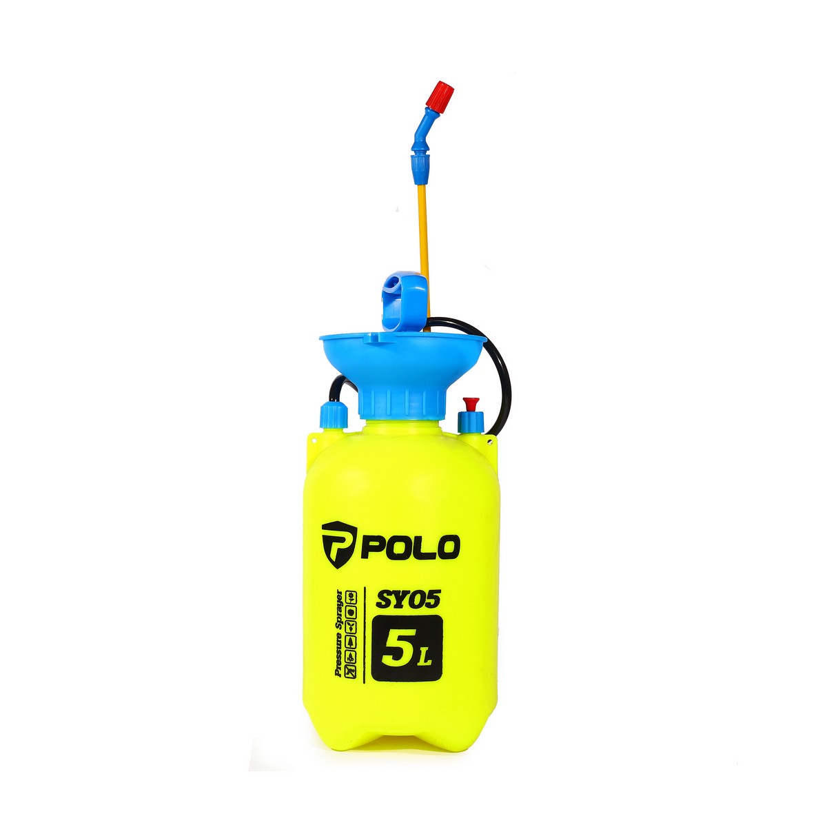 ถังพ่นยามือโยกสีเหลือง ขนาด 5L POLO รุ่น SY05 ราคา ฿216