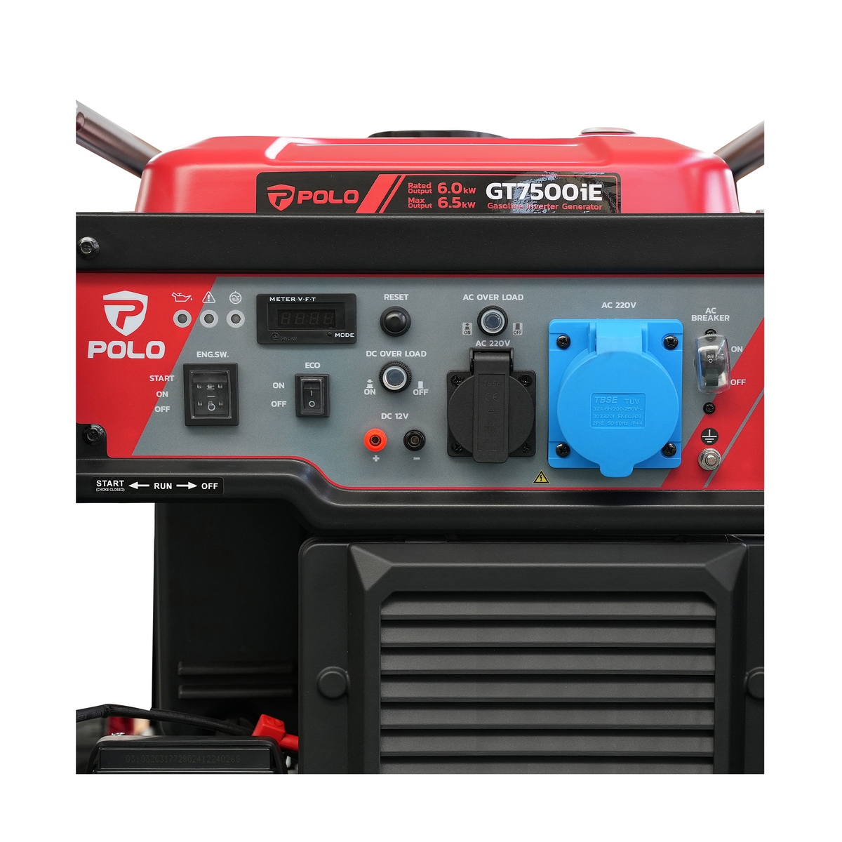 เครื่องปั่นไฟอินเวอร์เตอร์6.5KW POLO รุ่น GT7500IE รูปที่ 4