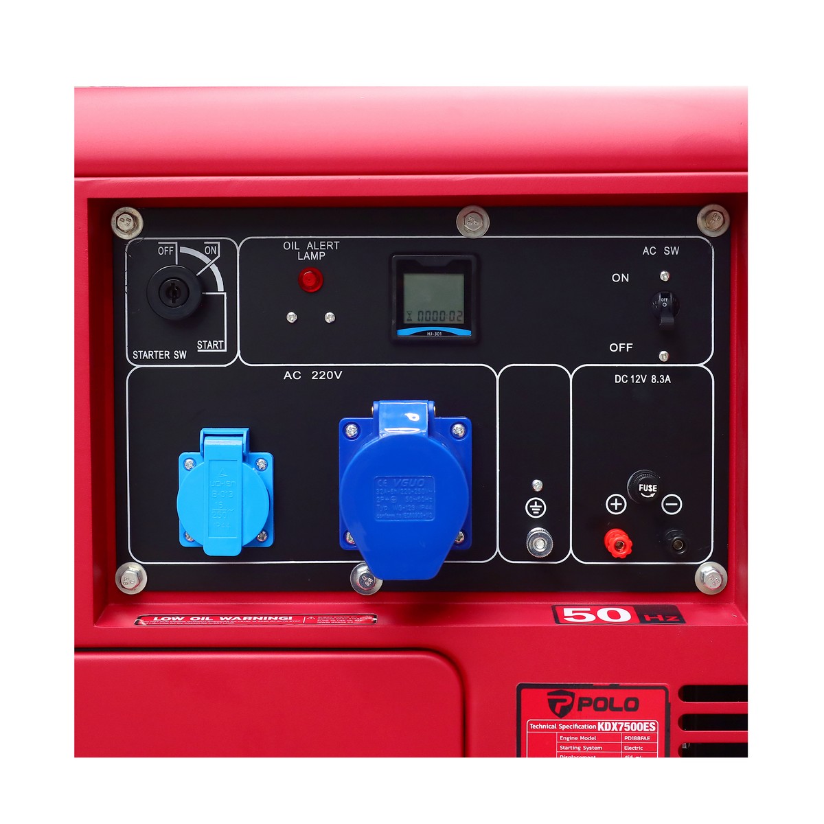 เครื่องปั่นไฟดีเซล 5.5 KW POLO รุ่น KDX7500ES รูปที่ 4