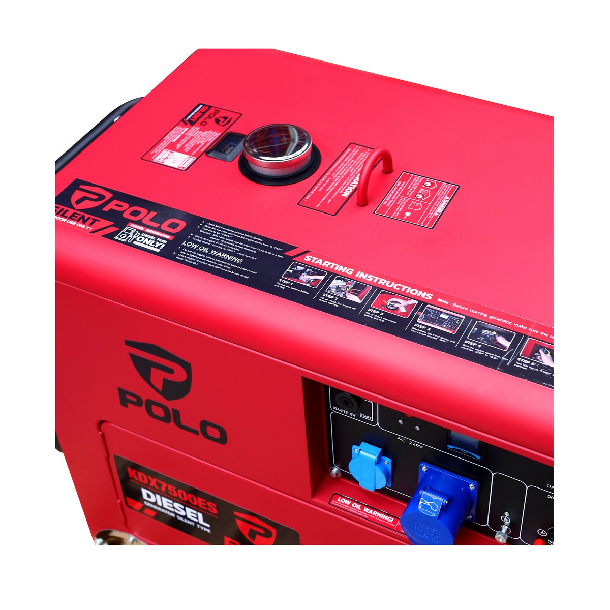 เครื่องปั่นไฟดีเซล 5.5 KW POLO รุ่น KDX7500ES รูปที่ 5