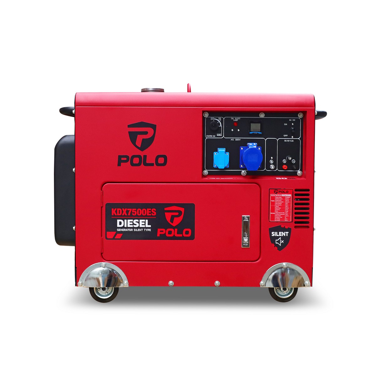 เครื่องปั่นไฟดีเซล 5.5 KW POLO รุ่น KDX7500ES รูปที่ 2