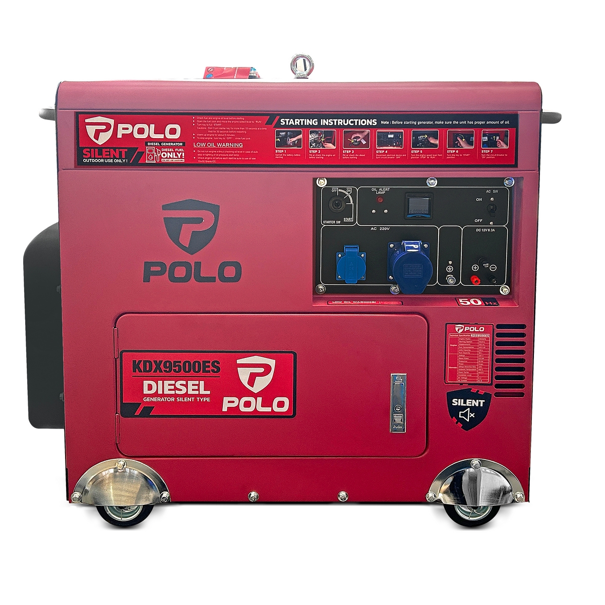 เครื่องปั่นไฟดีเซล 7.5 KW POLO รุ่น KDX9500ES รูปที่ 2