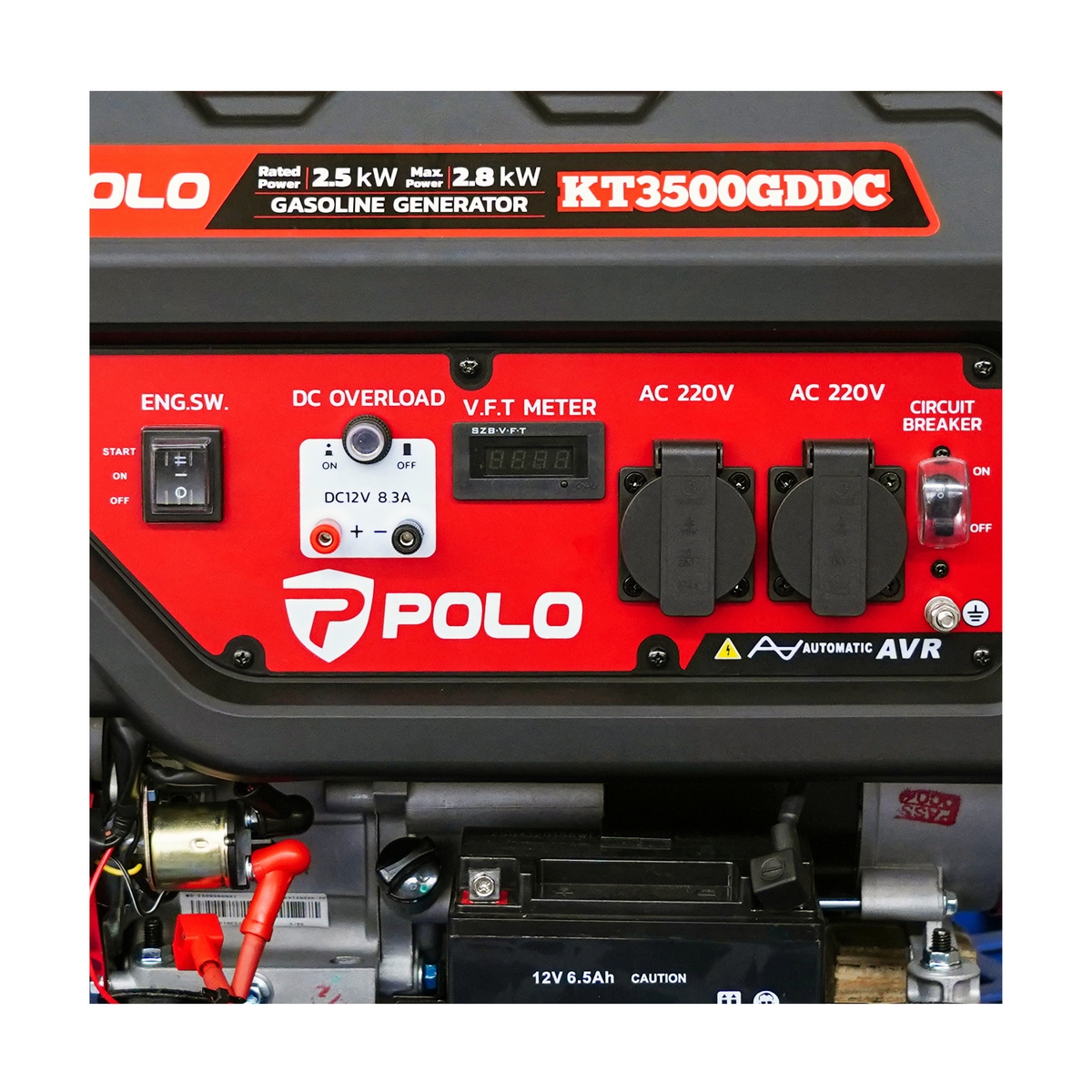 เครื่องปั่นไฟ 2.8 KW ( G) POLO รุ่น KT3500GDDC รูปที่ 3