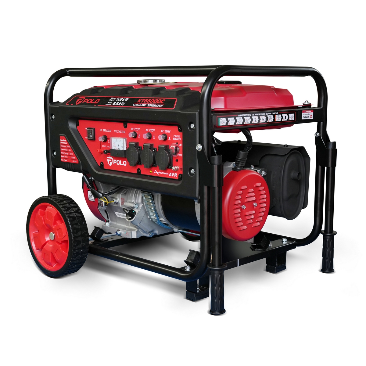 เครื่องปั่นไฟเบนซิน 5.0 KW POLO รุ่น KT6600DC ราคา ฿16,272
