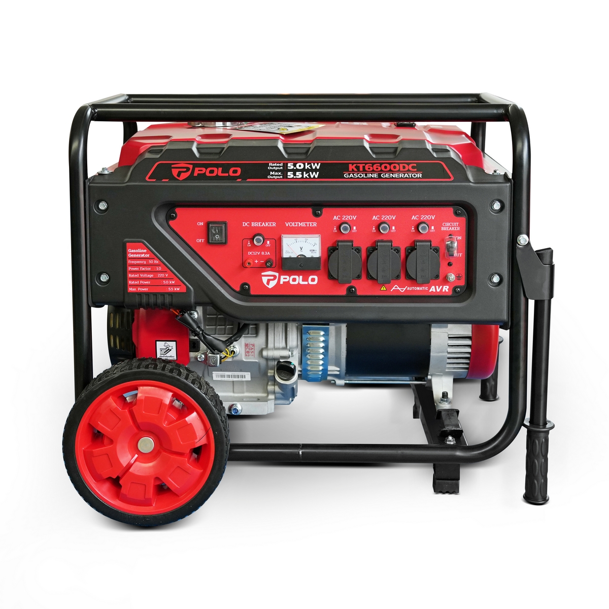 เครื่องปั่นไฟเบนซิน 5.0 KW POLO รุ่น KT6600DC รูปที่ 2