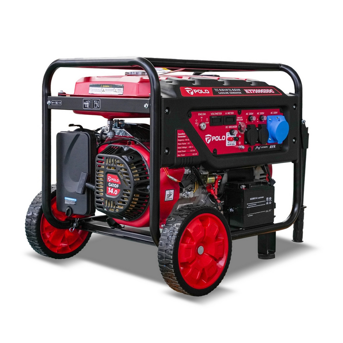 เครื่องปั่นไฟ 6.5 KW ( G) POLO รุ่น KT7500GDDC ราคา ฿19,836
