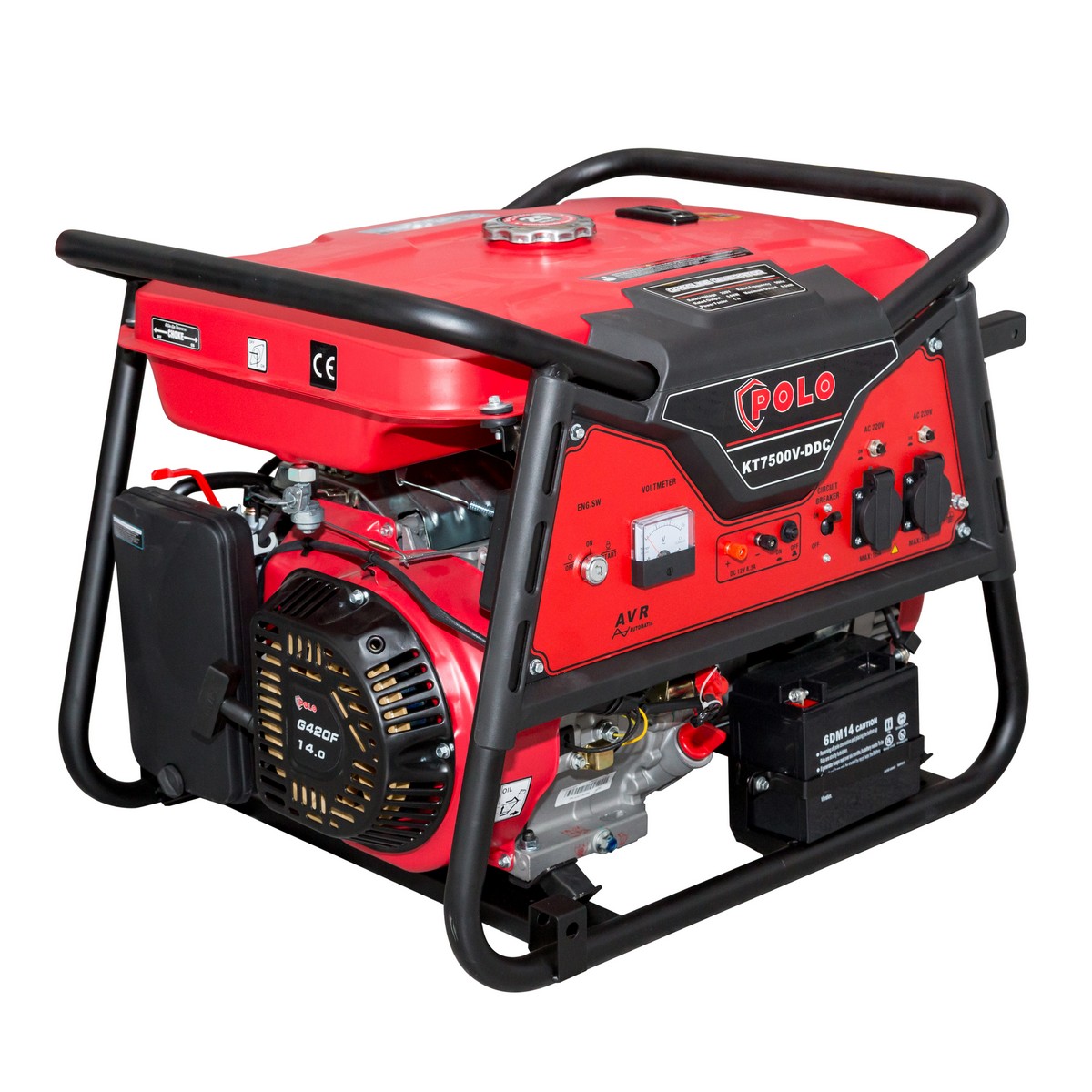 เครื่องปั่นไฟ 6.0 KW ( V) POLO รุ่น KT7500-VDDC ราคา ฿15,943