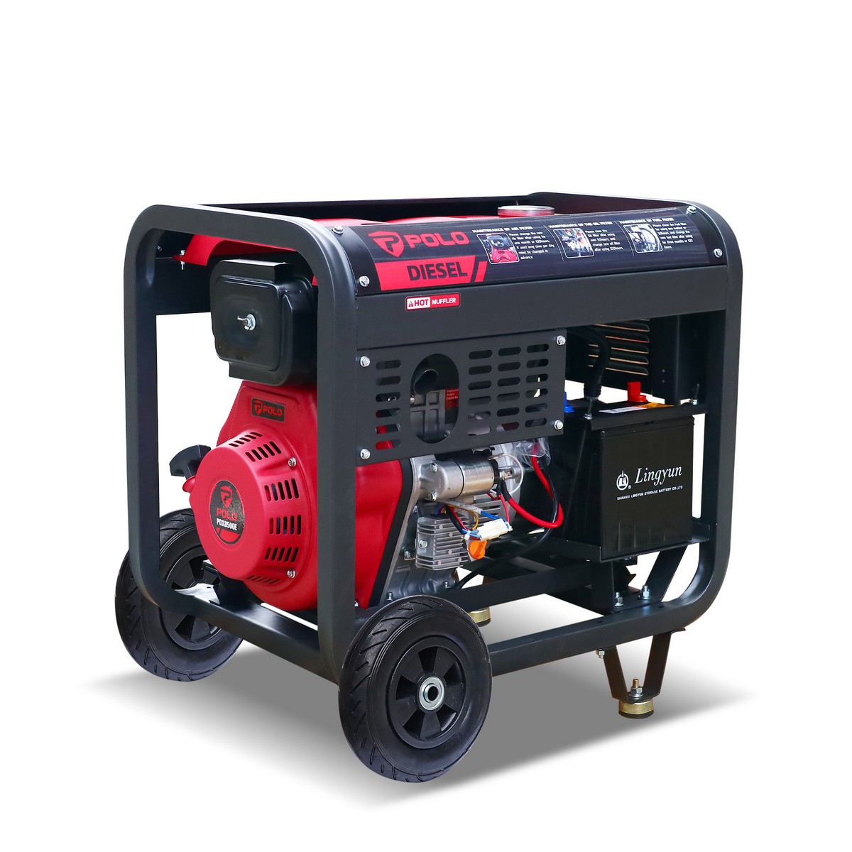 เครื่องปั่นไฟดีเซล 5.5 KW POLO รุ่น PDX7500E รูปที่ 3