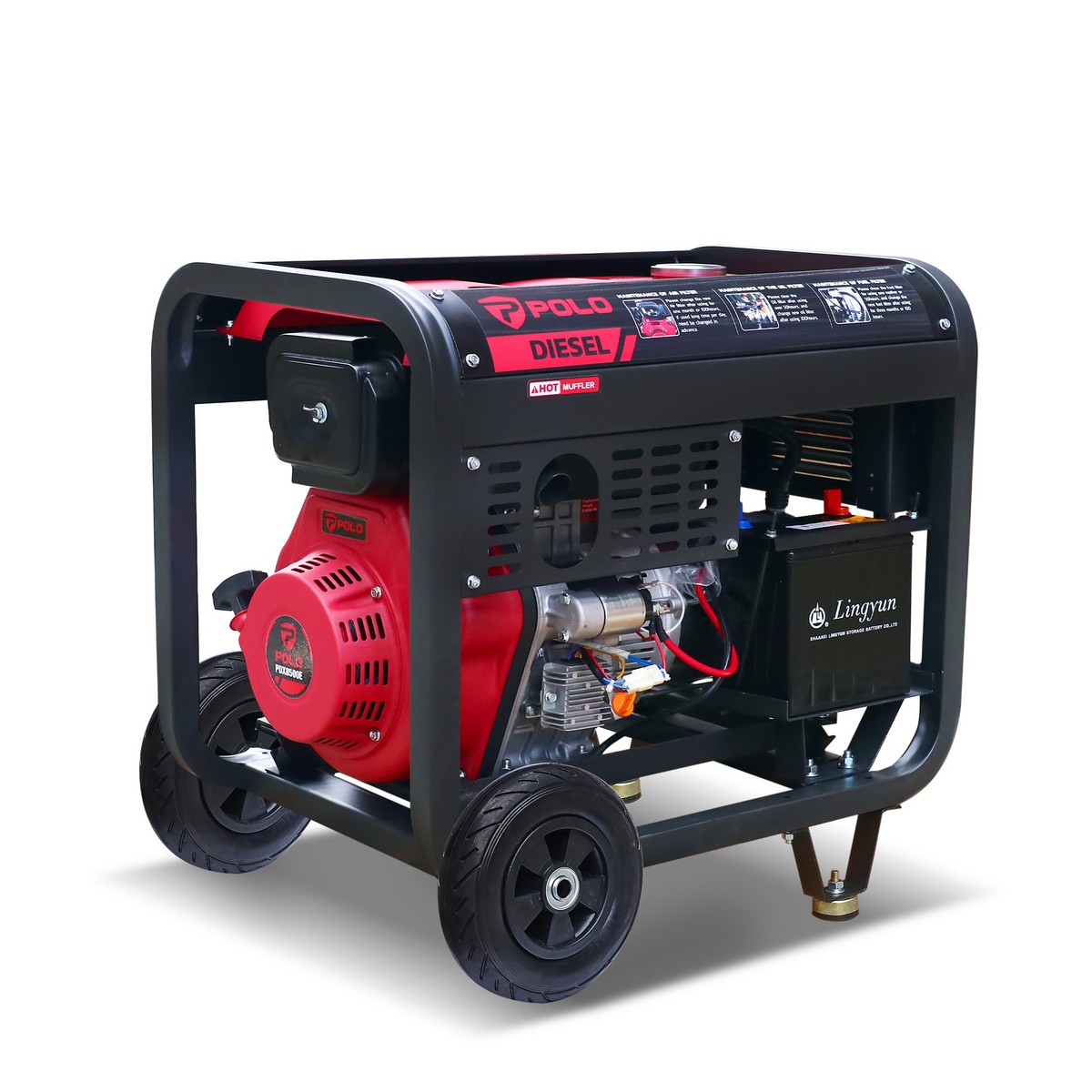 เครื่องปั่นไฟดีเซล 6.5 KW POLO รุ่น PDX8500E รูปที่ 3