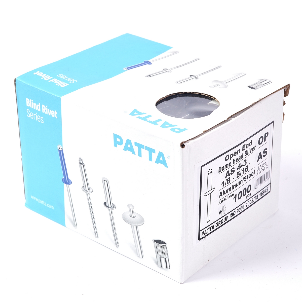 ตะปูยิงรีเวท สีอลูมิเนียม PATTA รูปที่ 5