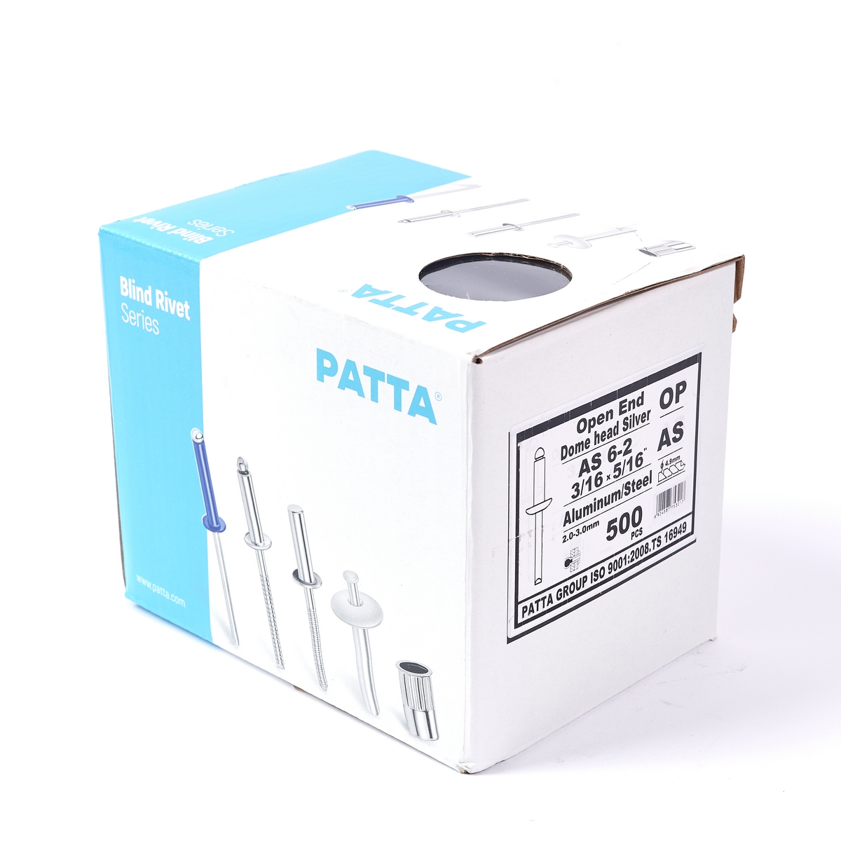 ตะปูยิงรีเวท สีอลูมิเนียม PATTA รูปที่ 5
