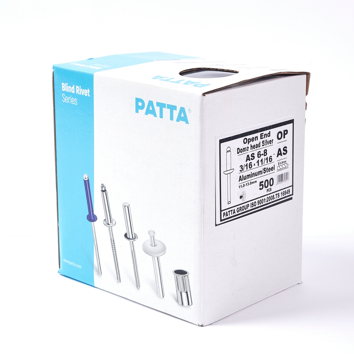 ตะปูยิงรีเวท สีอลูมิเนียม PATTA รูปที่ 5