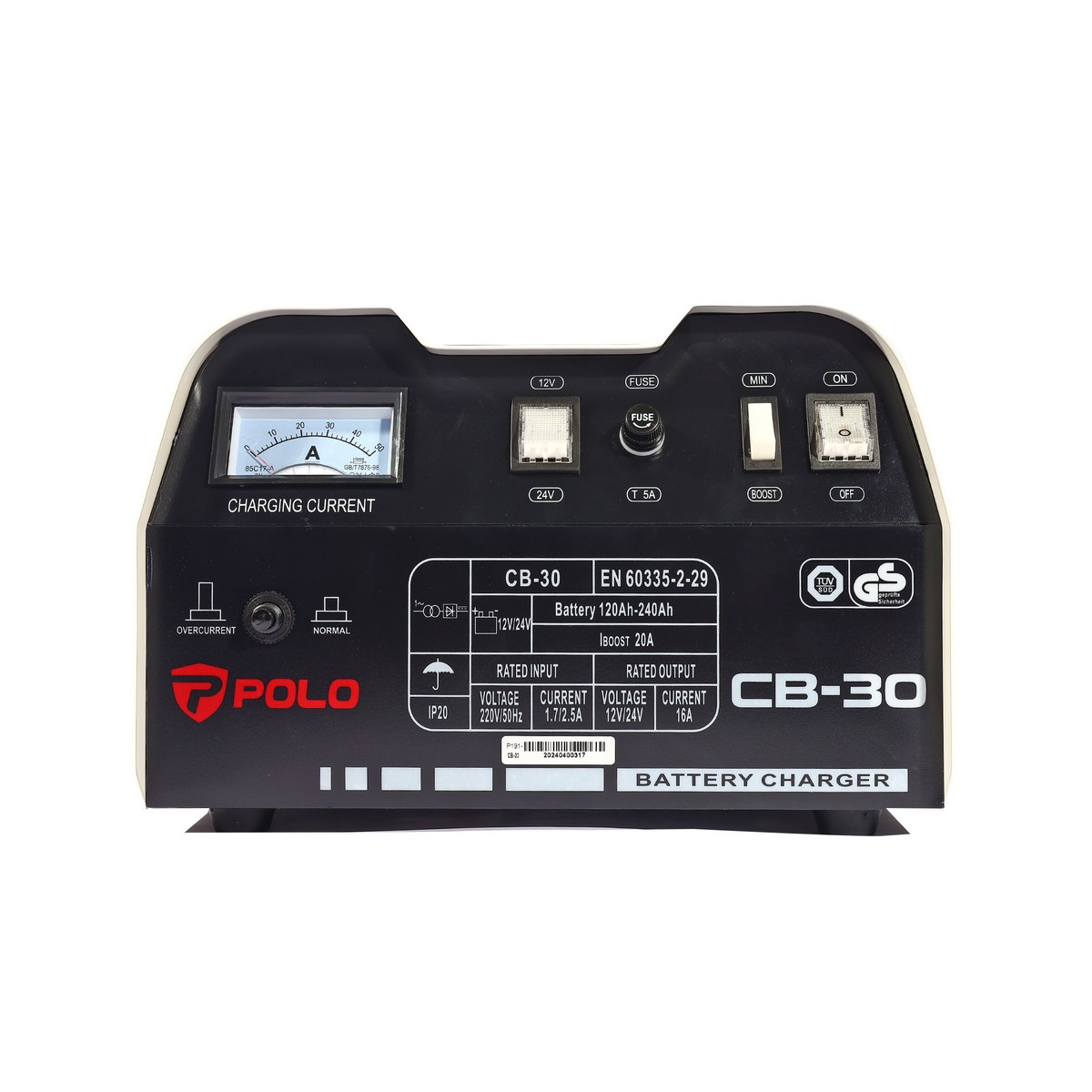 เครื่องชาร์จแบต 20A POLO รุ่น CB30 รูปที่ 2