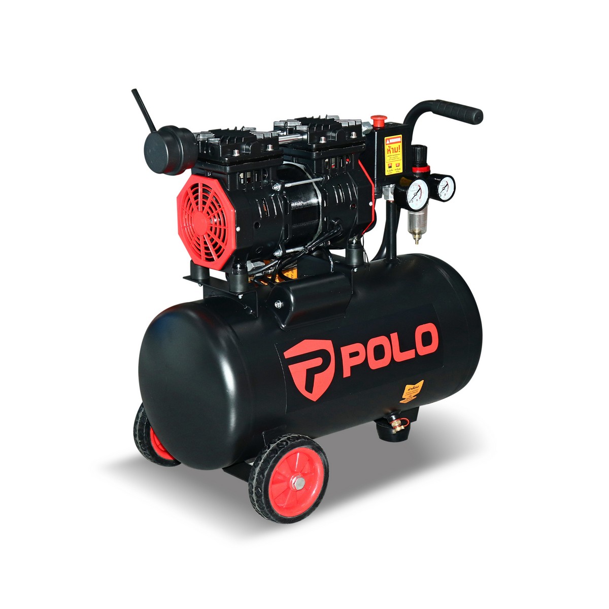 ปั๊มลมออยล์ฟรี 0.75HP(4P) 24L POLO รุ่น D5501-24 รูปที่ 3