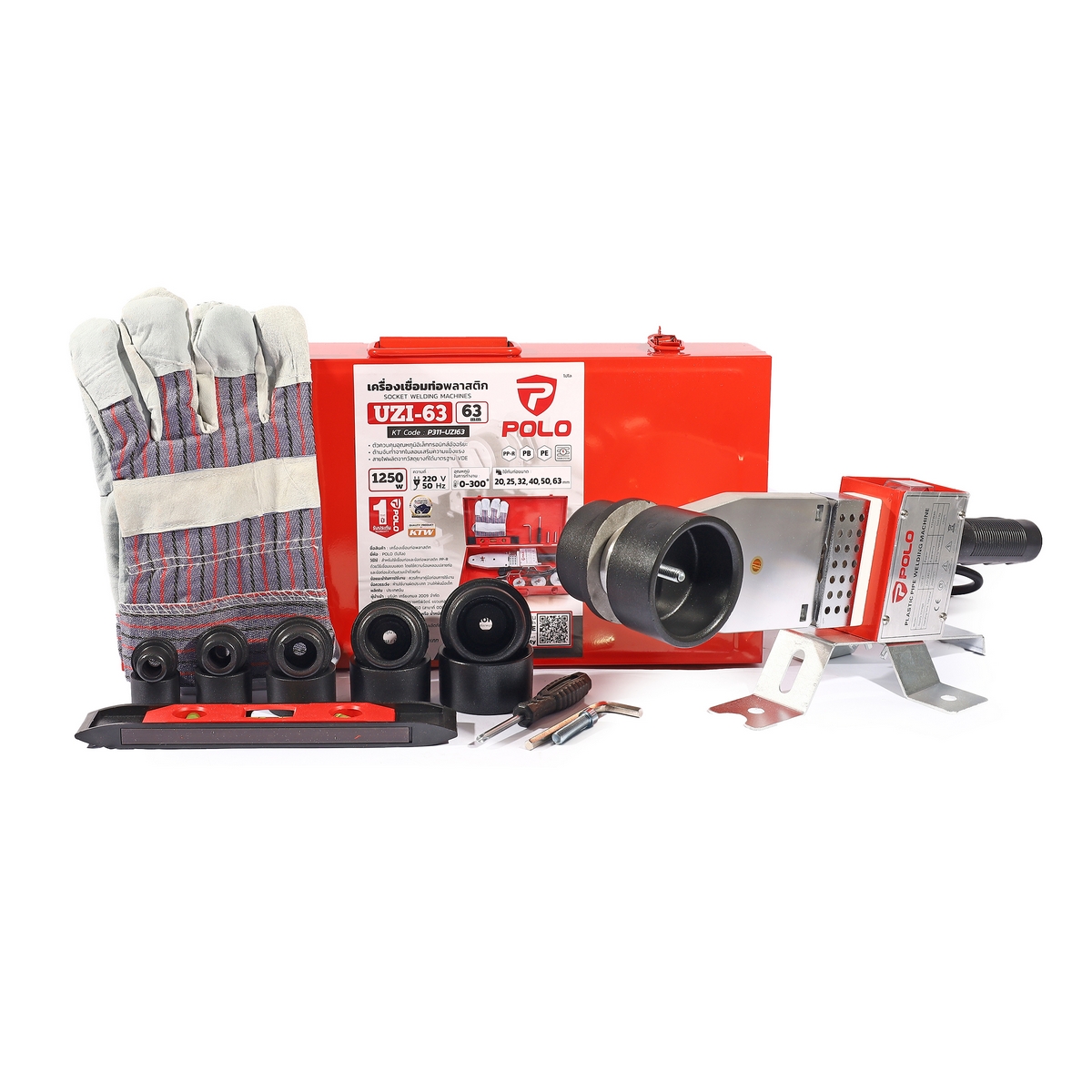 POLO PP-R Pipe Welding Machine 63 MM Model UZI-63 price ฿1,440