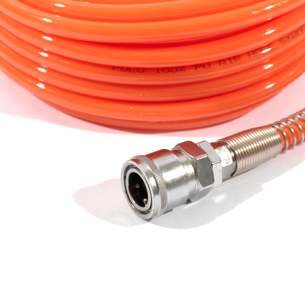 POLO PU Straight Air Hose with Couplers (5X8), Length 10 M, Model 0110 photo 3