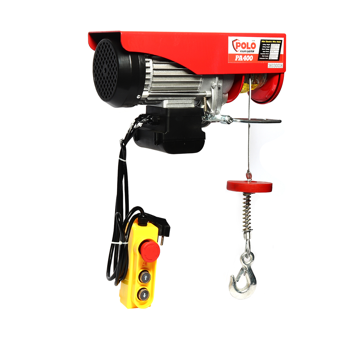 รอกสลิงไฟฟ้าขนาดเล็ก 400KG 18/9M POLO รุ่น PA400 ราคา ฿4,680