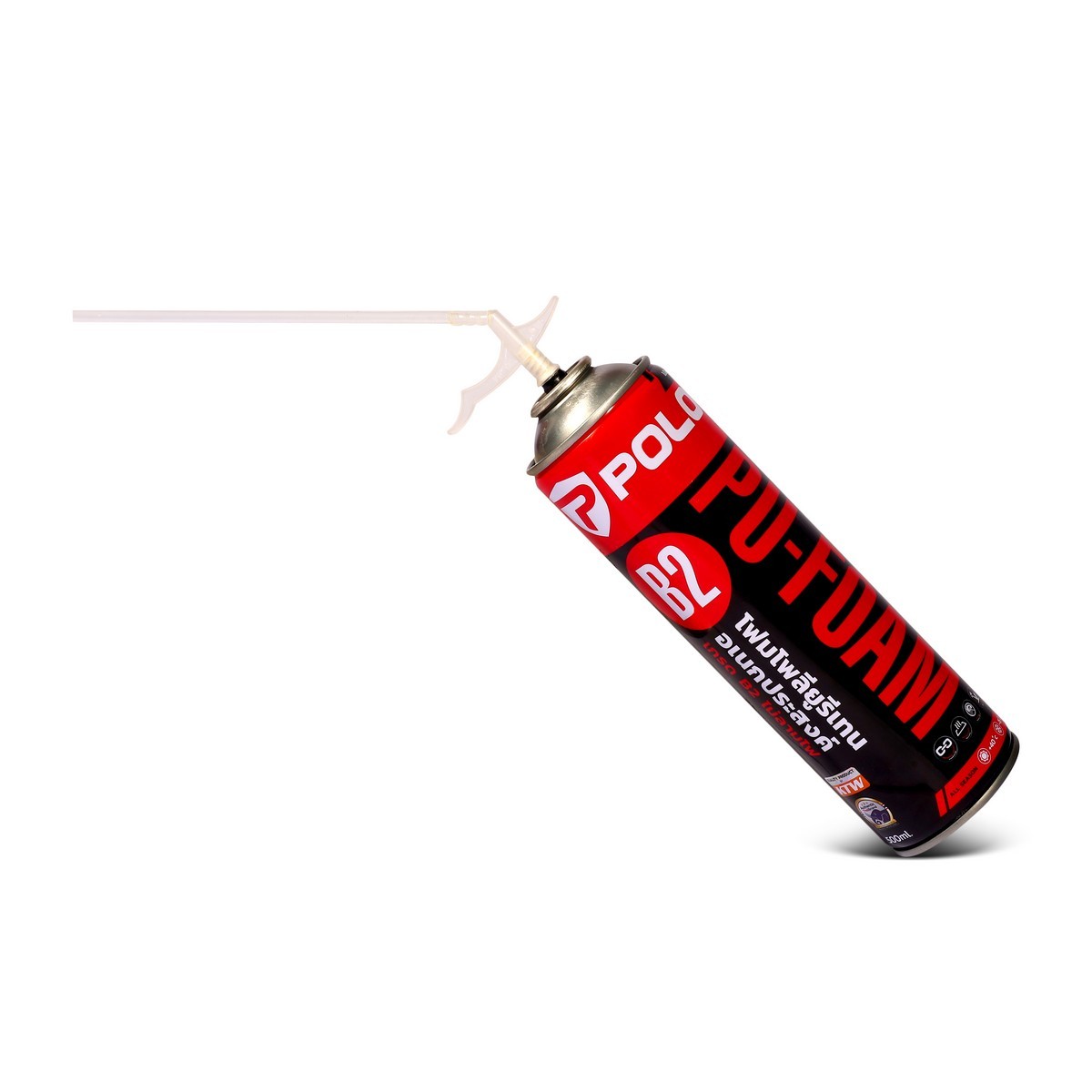 พียูโฟม B2 ขนาด 500ML (PU FOAM) ไม่ลามไฟ POLO รูปที่ 3