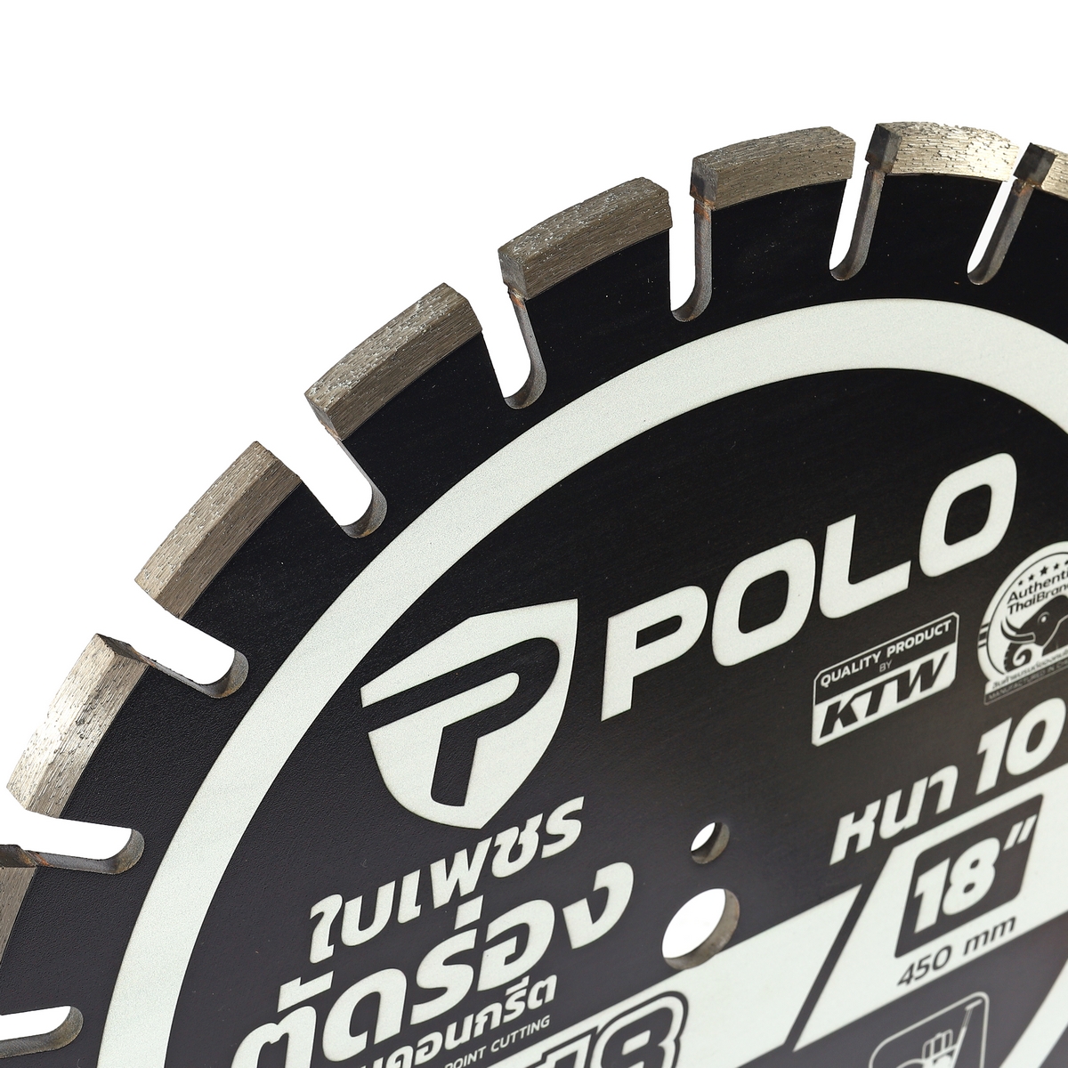 ใบเพชรตัดถนน 18"X10MM (ใบตัดจ๊อย) POLO รุ่น KTC-18 รูปที่ 3