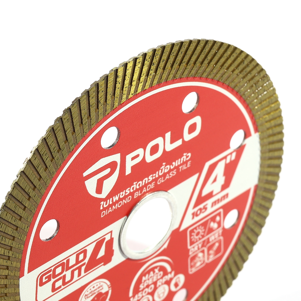 ใบเพชรตัดกระเบื้องแก้ว 4 นิ้ว GOLD CUT POLO รูปที่ 4
