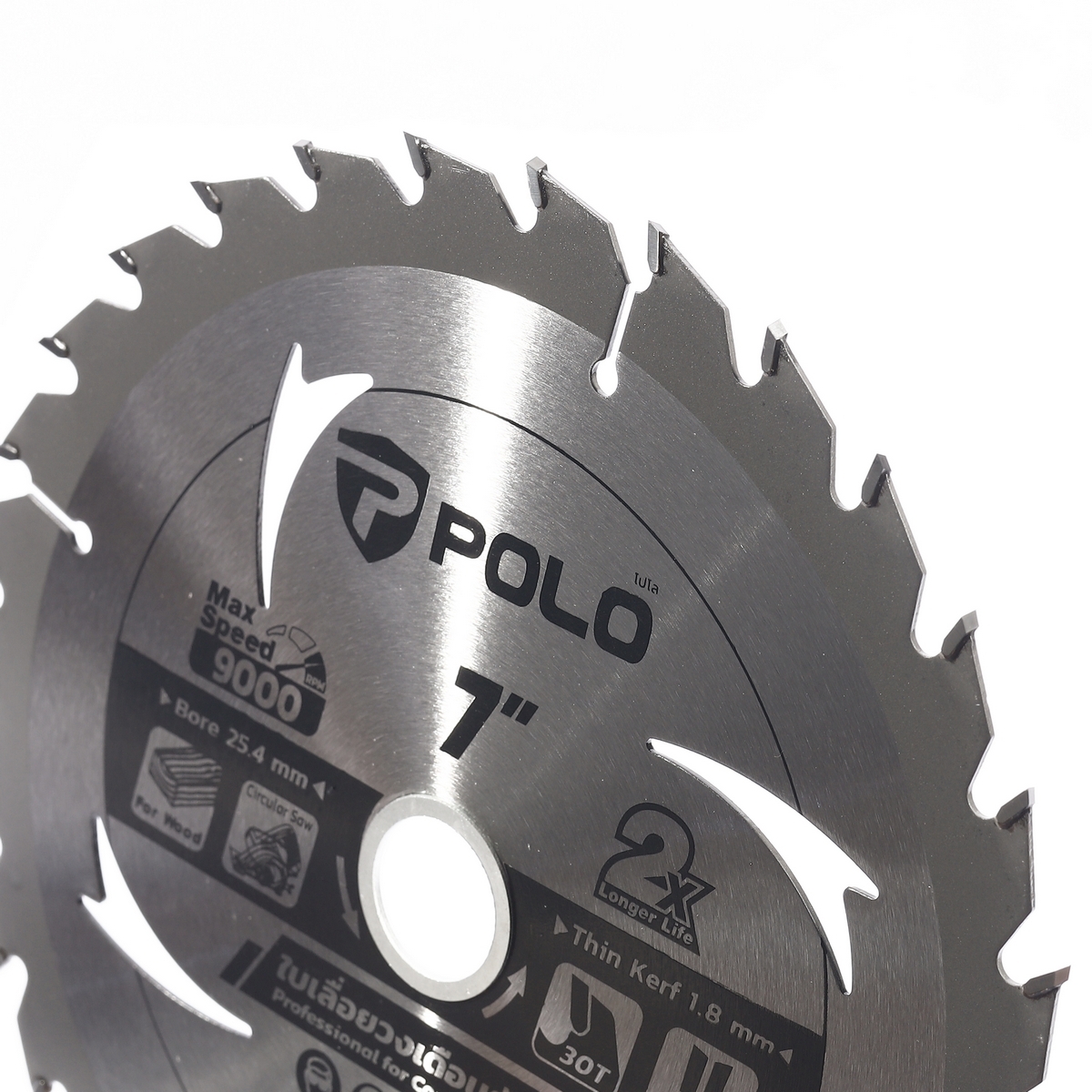 ใบเลื่อยวงเดือน 7" (184 MM) X 30T POLO รูปที่ 4