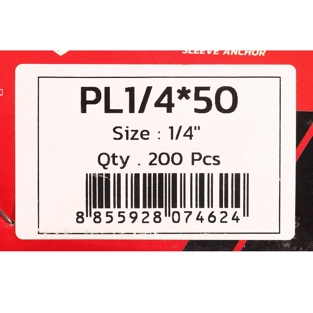 POLO 钢制膨胀螺栓 PL1/4*50 1/4" (200 PCS/BOX) 型号 0010 图 5