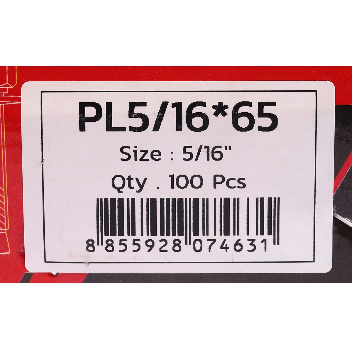 PL5/16*65 พุกเหล็ก 5/16" (100 PCS/BOX) POLO รุ่น 0015 รูปที่ 5