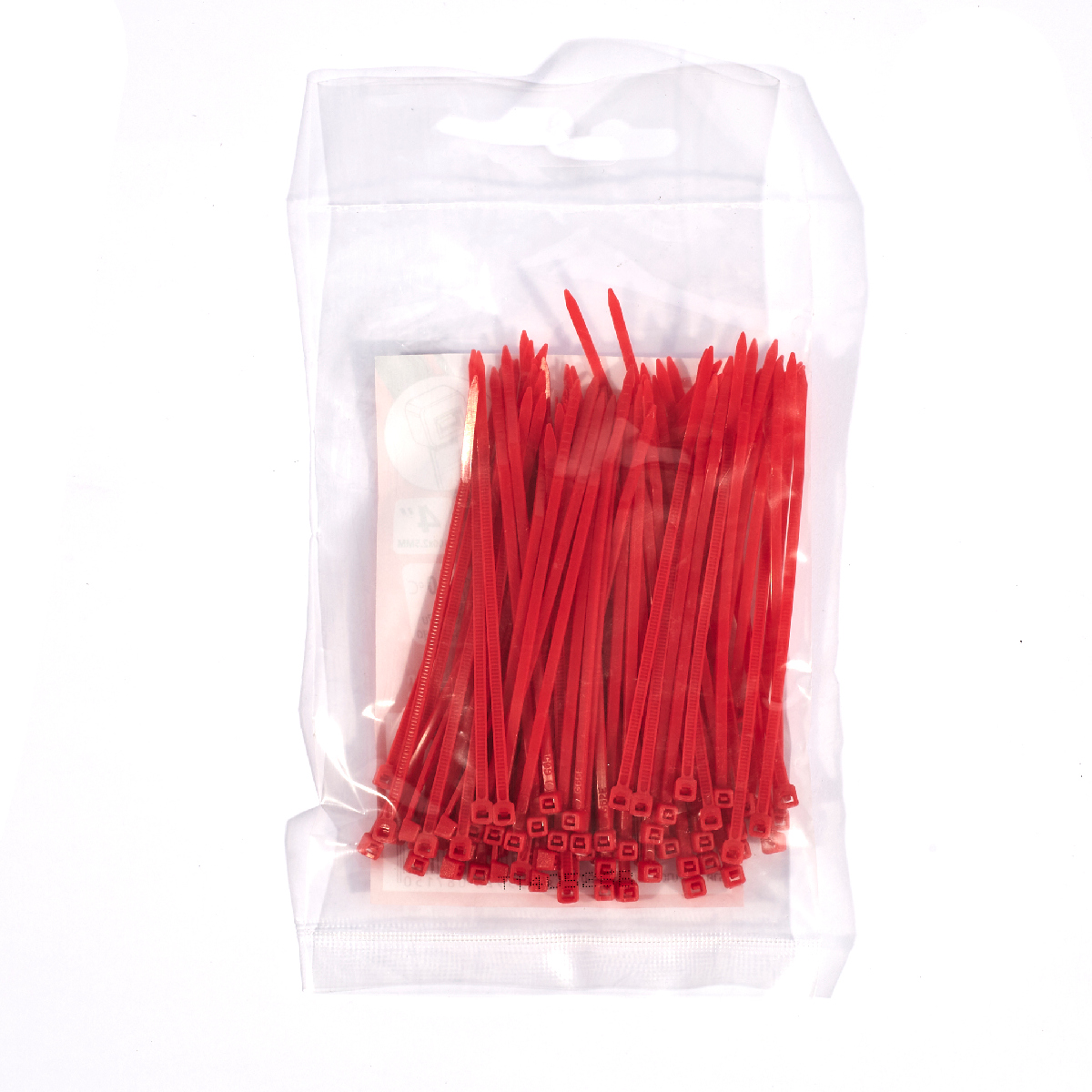เคเบิ้ลไทร์แดง 4" (100PC/PA) POLO รุ่น PL-100MRD รูปที่ 3