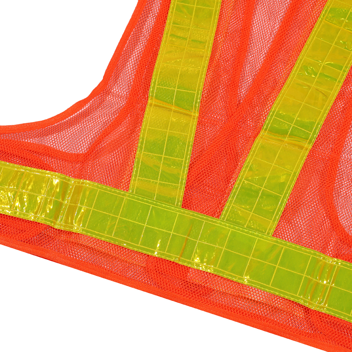 POLO Orange V-Shape Reflective Vest, Mesh Type photo 3