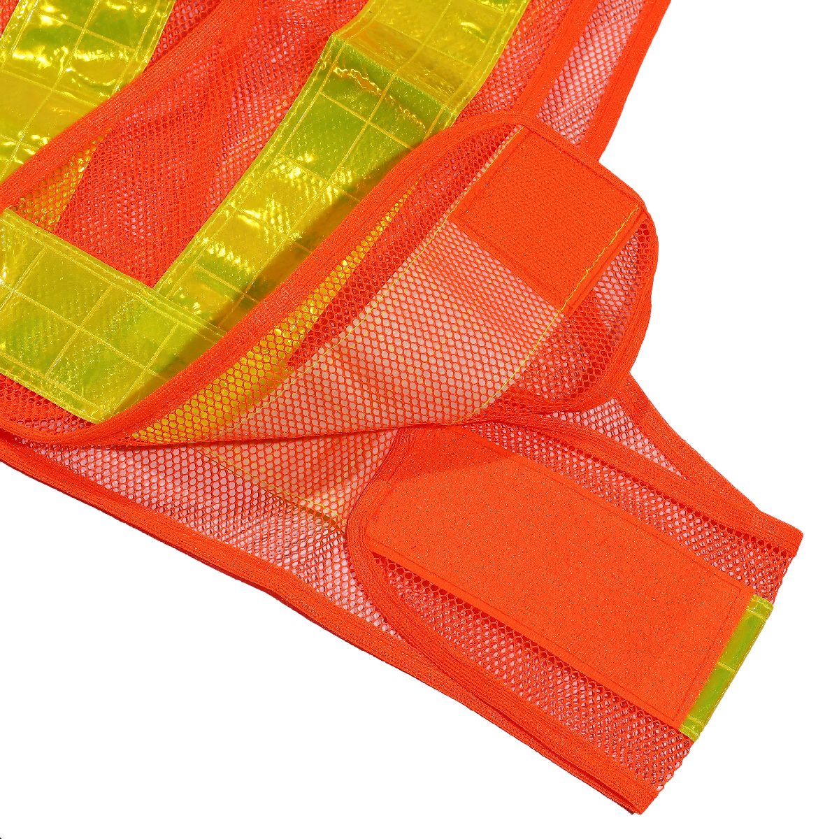 POLO Orange V-Shape Reflective Vest, Mesh Type photo 4