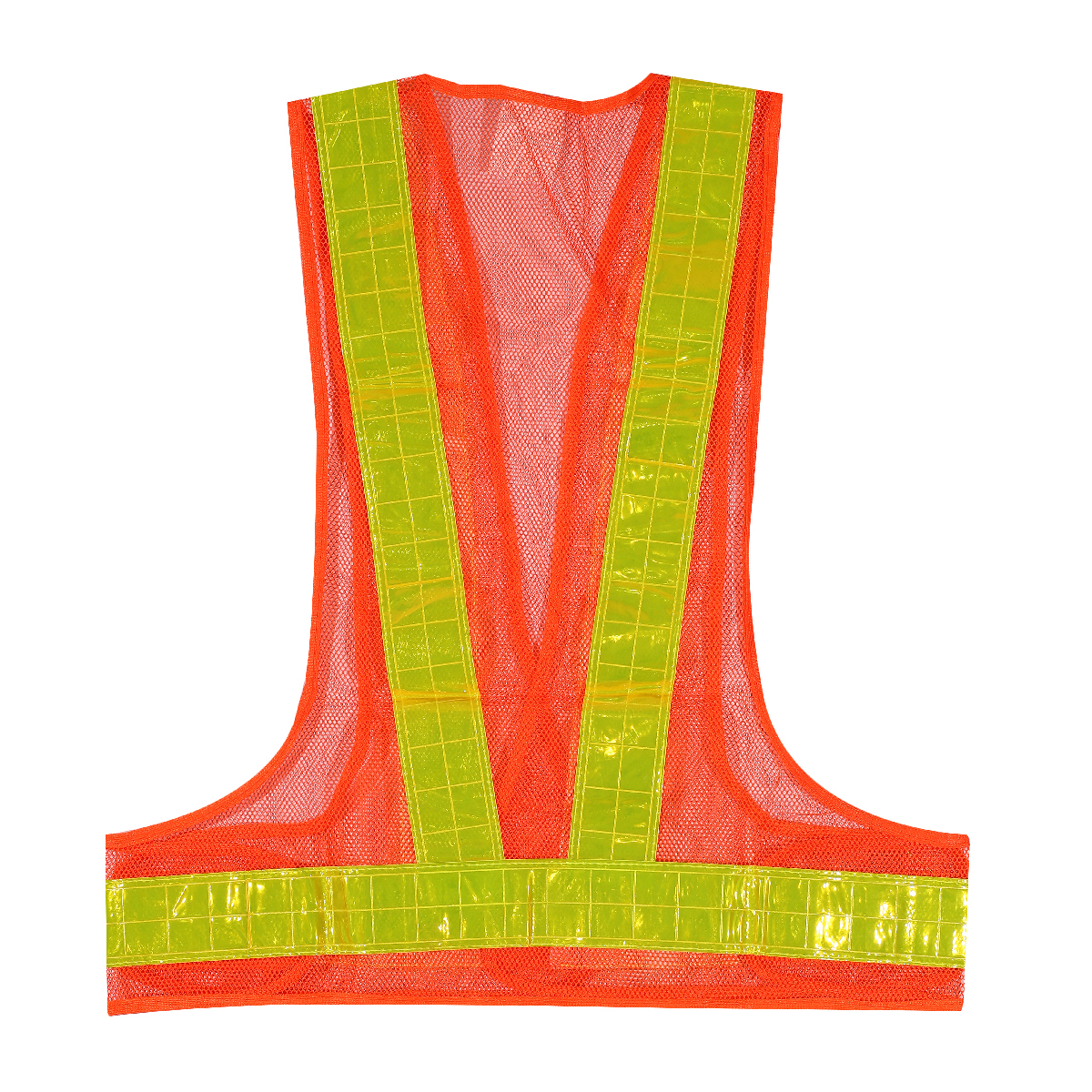 POLO Orange V-Shape Reflective Vest, Mesh Type photo 2