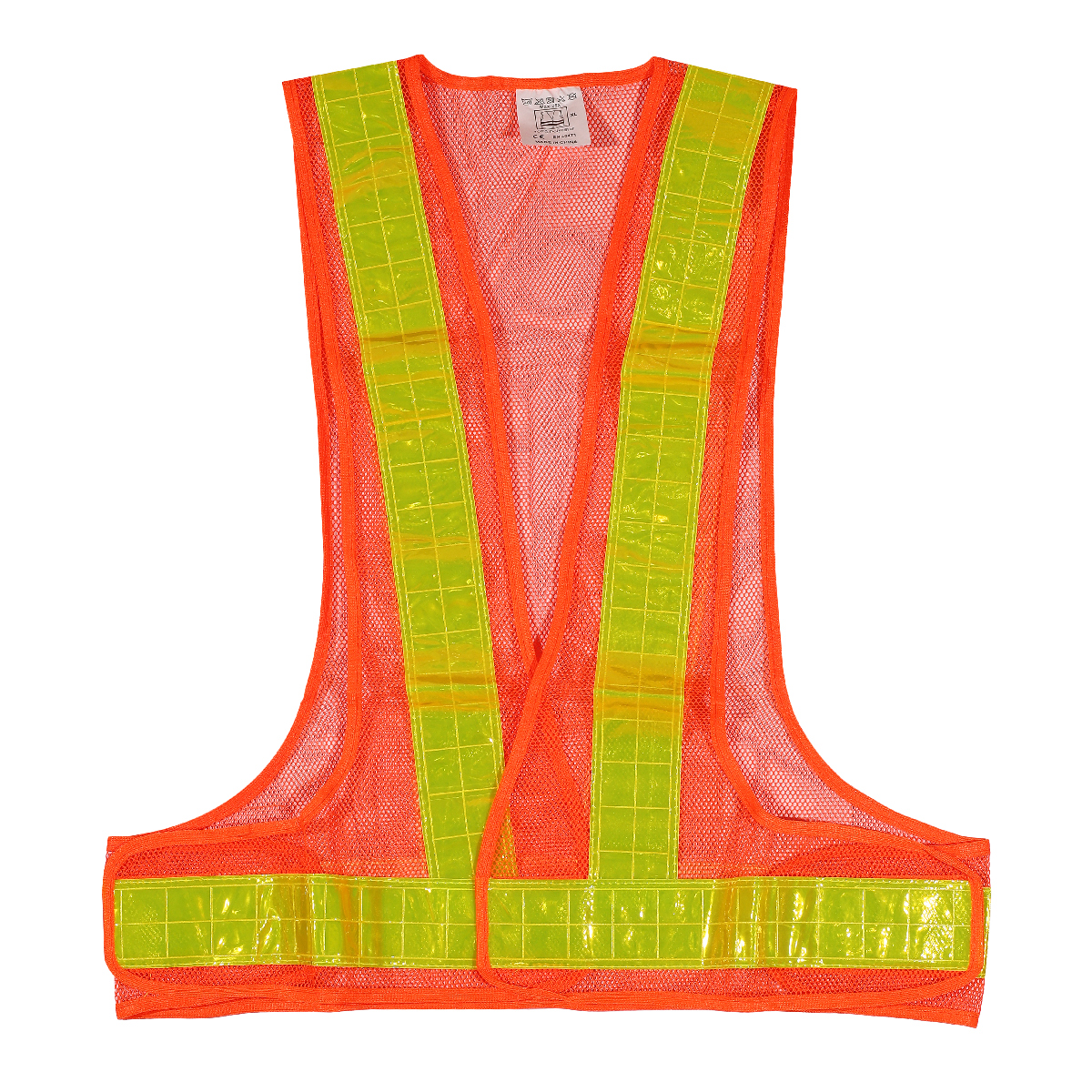 POLO Orange V-Shape Reflective Vest, Mesh Type price ฿114