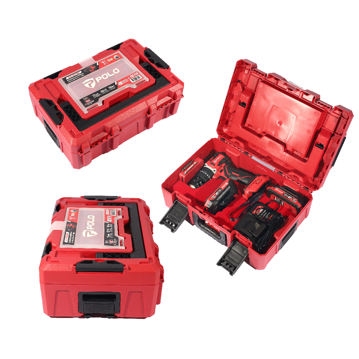 20Vสว่านกระแทก65NM 2.0AH*2 POLO รุ่น PID201B2 รูปที่ 2