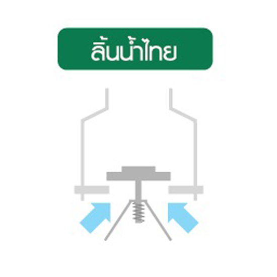 ฟุตวาล์วสวมสายดูดลิ้นน้ำไทย 2" สีฟ้า REDHAND ราคา ฿156