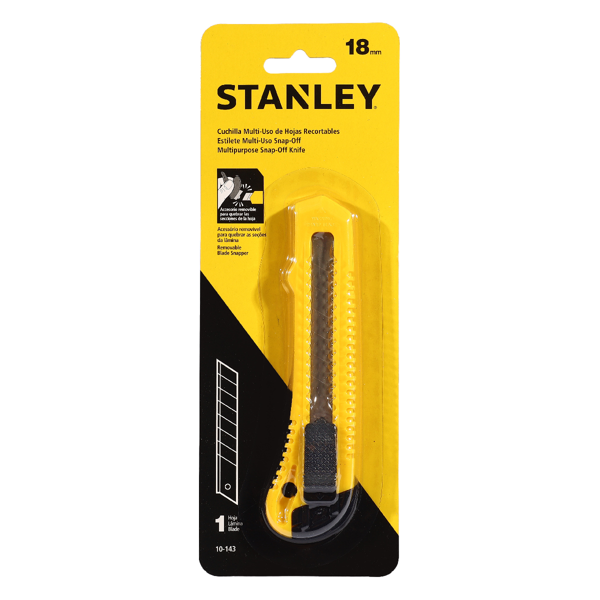 มีดคัตเตอร์ใหญ่ 18 มม. STANLEY รุ่น 10-143 ราคา ฿33